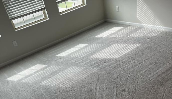 Carpet exposed to direct sunlight