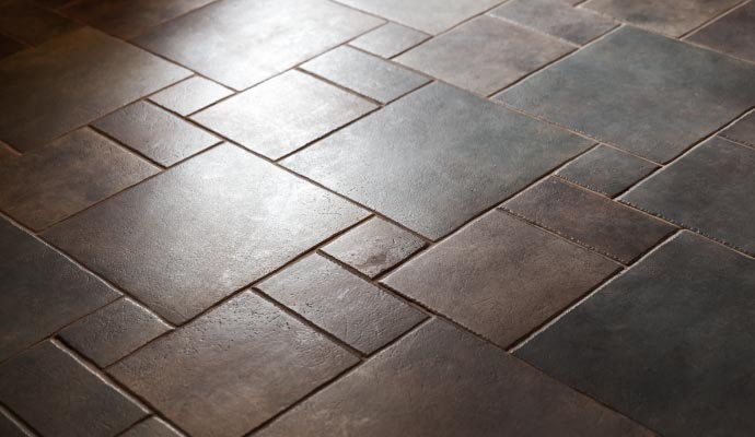 Clean stone floor