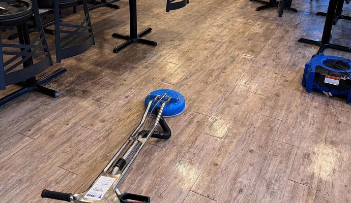 Commercial floor cleaning service