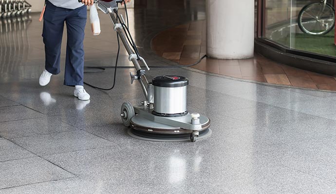 Professional concrete floor cleaning service