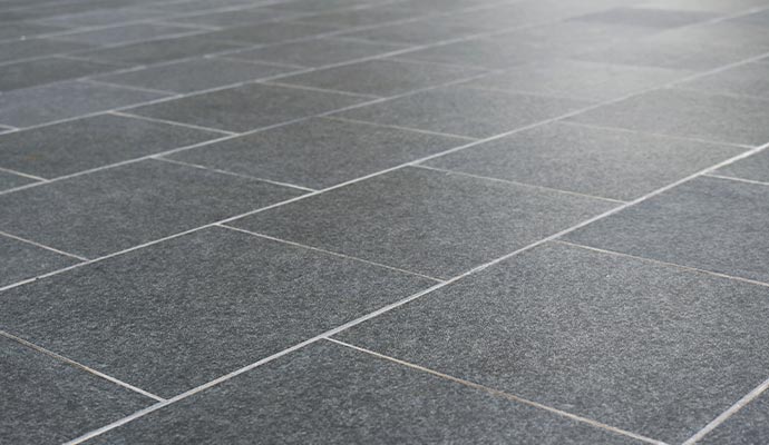 Clean granite floor