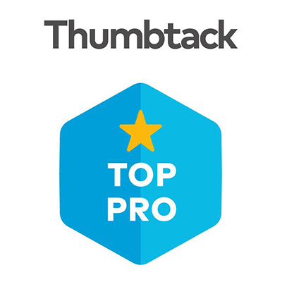 Thumbtack Top Pro Badge Logo
